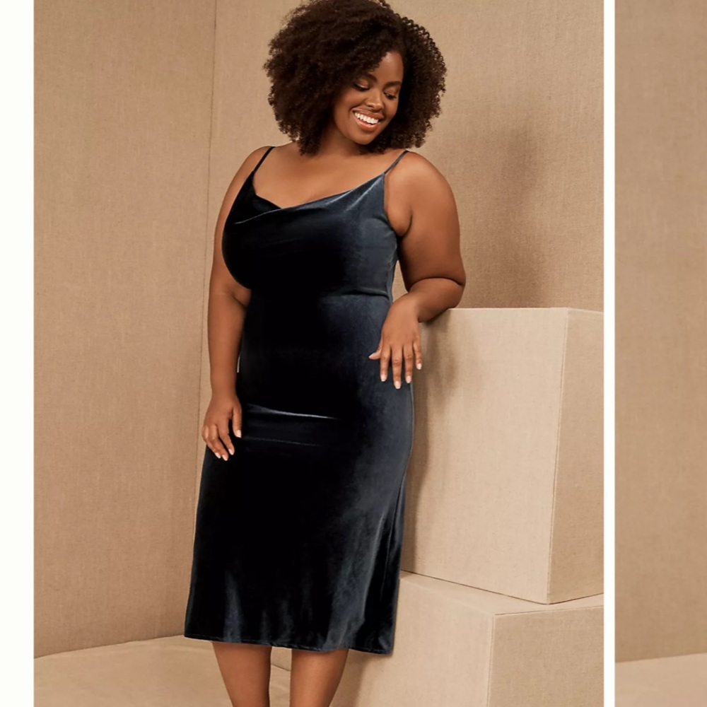 NWT Jenny Yoo Bentley Velvet Dress size 24